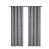 Rideau de 96 po gris en jacquard à motif cubique - ensemble de 2