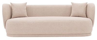 Manhattan Comfort Contemporary Siri Linen Weave 92.52" Sofa with Pillows - Wheat|Sofa contemporain Siri de Manhattan Comfort de 92,52 po en lin tissé avec coussins - blé