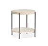 Table de bout Sheriden de 24 po avec rangement - gris Edgecomb