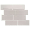 Dosseret Smart Tiles peler et coller 12 x 9, 4 feuilles - Metro Cassandra