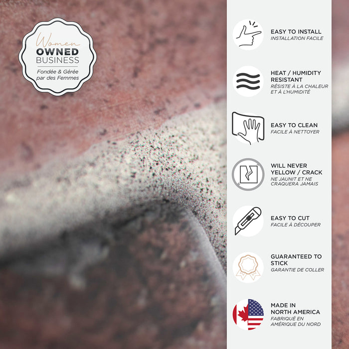 Dosseret Smart Tiles peler et coller 21 x 11, 2 feuilles - Brik Porto