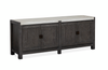 Armoire décorative Ernest de 70 po avec dessus en marbre - noir Ravenwood