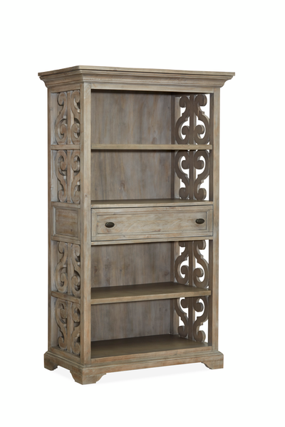 Harold 40" Bookcase with Adjustable Shelves - Dovetail Grey | Bibliothèque Harold de 40 po avec tablettes réglables - gris tourterelle