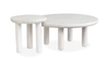 Ensemble de 2 tables d’appoint rondes Holton - perle