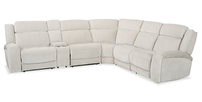 Shaquille O’Neal Home Legacy 6-Piece Power Reclining Sectional with Shaq-o-pedic Comfort - Grey | Sofa sectionnel à inclinaison électrique Legacy de Shaquille O’Neal Home 6 pièces avec confort Shaq-o-pedi - gris