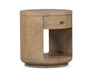 Table de bout Poplar de 24 po avec rangement - brun château