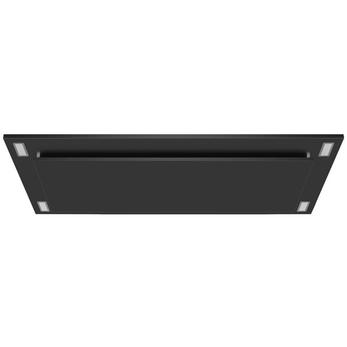 Hotte de cuisinière affleurée au plafond Victory noire - Sunset-BK