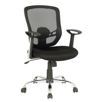 Tygerclaw 25" Mid Back Mesh Office Chair - Black|Fauteuil de bureau en mailles TygerClaw à mi-dossier - noir