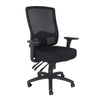 Fauteuil de bureau réglable en mailles TygerClaw mi-dossier - noir