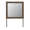 Miroir de commode de chambre à coucher Titanium - brun