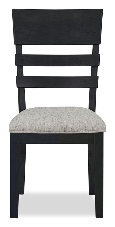 Trove Dining Chair, Ladder-back – Black | Chaise de salle à manger Trove avec dossier en échelle - noire | TROVBDSC