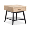 Table de bout Tyssen de 22 po avec rangement - bois de grève
