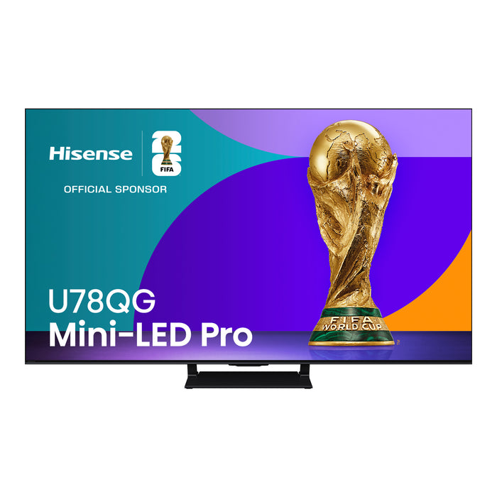 Téléviseur intelligent QLED à Mini DEL HISENSE U78QG UHD 4K de 100 po avec IA et Google TVMC (100U78QG) - modèle 2025