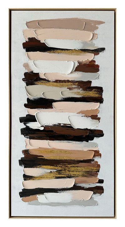 Glow Hand-Painted Heavy Textured Wall Art – 30" x 60" | Œuvre d’art murale Glow peinte à la main à texture épaisse - 30 po x 60 po