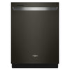 Lave-vaisselle encastré Whirlpool de 24 po et de 47 dBA avec commandes sur le dessus et 3e panier - acier inoxydable noir résistant aux traces de doigts - WDT750SAKV