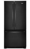 Réfrigérateur Whirlpool de 22 pi³ et de 33 po à congélateur inférieur - noir - WRFF5333PB