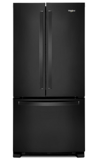 Réfrigérateur Whirlpool de 22 pi³ et de 33 po à congélateur inférieur - noir - WRFF5333PB