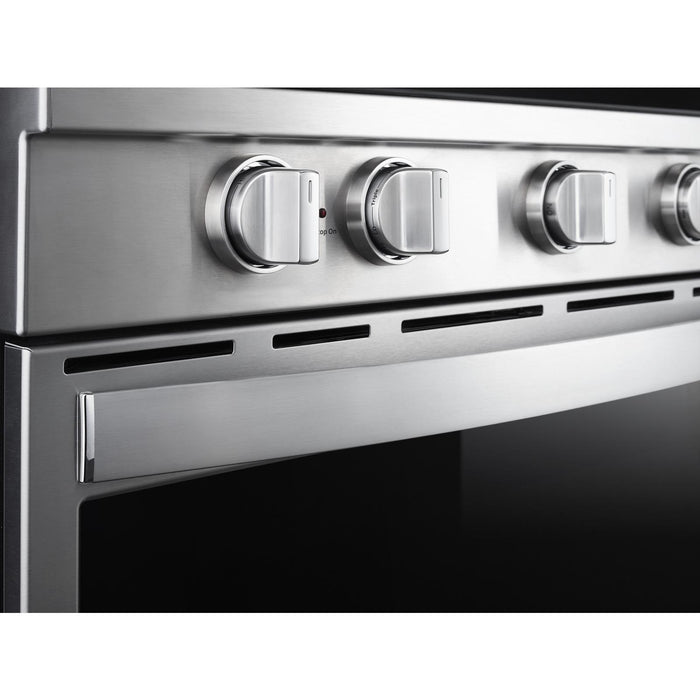 Cuisinière électrique intelligente Whirlpool de 6,4 pi³ avec friture à air et technologie AquaLiftMD - acier inoxydable résistant aux traces de doigts - YWEE750H0HZ