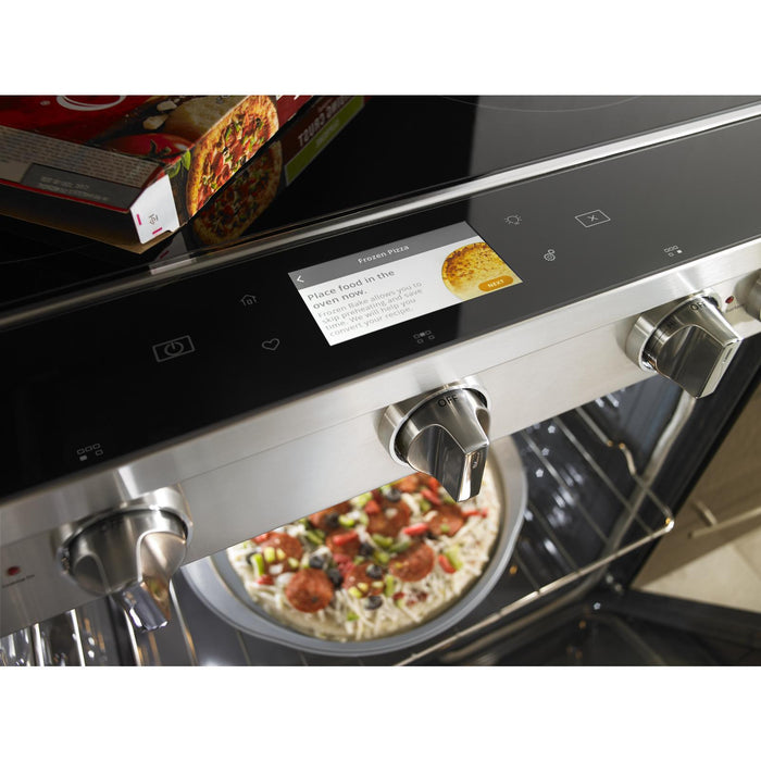 Cuisinière électrique intelligente Whirlpool de 6,4 pi³ avec friture à air et technologie AquaLiftMD - acier inoxydable résistant aux traces de doigts - YWEE750H0HZ