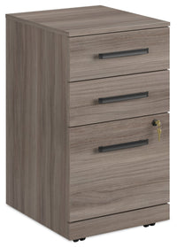 Classeur Affirm de 15,55 po de qualité commerciale à 3 tiroirs - orme Hudson