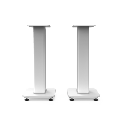 Kanto SX22 22" Fillable Speaker Stands with Isolation Feet and Fillable Channel - Pair, White | Pieds d'enceintes Kanto SX22 22" remplissables avec pieds isolants et canal de remplissage - paire, blanc