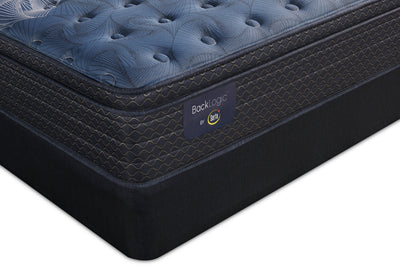 Serta Back Logic 1.1 Eurotop Medium Full Mattress Set|Ensemble matelas semi-ferme à Euro-plateau Back Logic 1.1 de Serta pour lit double