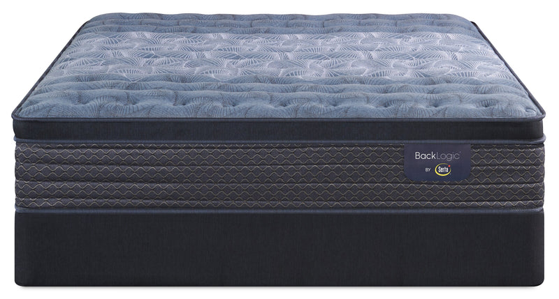 Ensemble matelas ferme à Euro-plateau Back Logic 2.0 de Serta pour grand lit