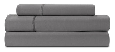 BEDGEAR Dri-Tec® 3-Piece Twin Sheet Set - Grey |Ensemble de draps Dri-TecMD BEDGEARMD 3 pièces pour lit simple - gris |BFSPXDTS