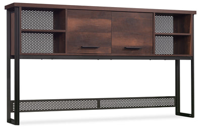 Briarbrook 64.57" Commercial Grade Large Hutch with Cubbyholes - Brown|Grande crédence Briarbrook de 64,57 po de qualité commerciale avec compartiments ouverts - brune