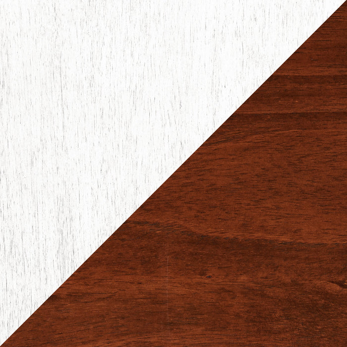 Ensemble de salle à manger Bryn 3 pièces avec table de 42 po à abattant et 2 chaises - deux teintes, blanc et brun