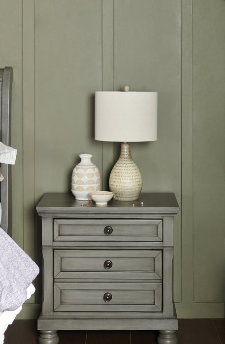 Lampe de table Atlas de 26 po en polyrésine grège