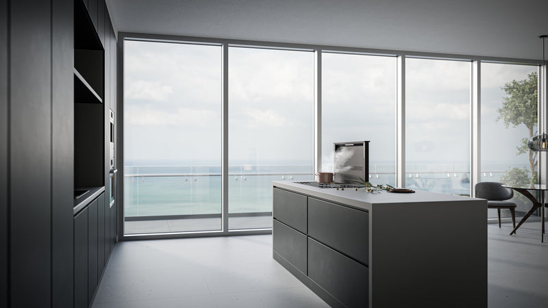 Hotte de cuisinière BESTMD CatturaMC de série D49M de 36 pouces à aspiration descendante - D49M36BLS