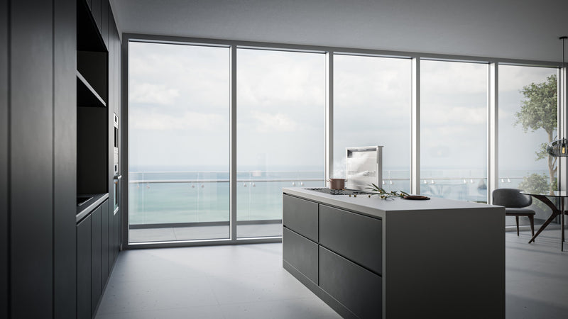 Hotte de cuisinière BESTMD CatturaMC de série D49M de 48 pouces à aspiration descendante - D49M48SB