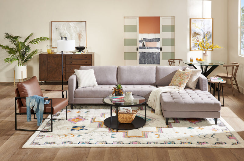 Toile décorative encadrée « Neutral Mood » avec fioritures - 31 po x 41 po