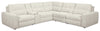 Sofa sectionnel modulaire à inclinaison électrique en forme de L Elevate de Scott Living 6 pièces avec console de rangement - beige