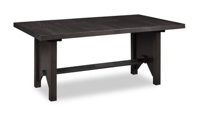 Emery Dining Table with 72-96"W Extension, Wood - Black | Table de salle à manger Emery de 72 po à 96 po (L) avec rallonge, en bois - noire