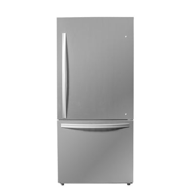 Danby Designer 29.5" 18.7 Cu. Ft. Bottom Mount Apartment Fridge - Stainless Steel - DBM187E1SSDB | Réfrigérateur d’appartement Danby Designer de 18,7 pi³ et de 29,5 po à congélateur inférieur - acier inoxydable - DBM187E1SSDB | DBM187ES