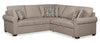 Sofa-lit sectionnel de droite Haven de Scott Living 2 pièces en tissu de chenille - taupe