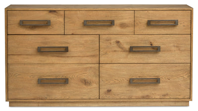 Scott Living Henri Bedroom 7-Drawer Dresser, 64"W x 34"H, Wood - Brown | Commode Henri de Scott Living de 64 po (L) x 34 po (H) à 7 tiroirs en bois pour la chambre à coucher - brune