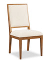 Chaise de salle à manger Henri de Scott Living en bois avec tissu de polyester - brune et crème