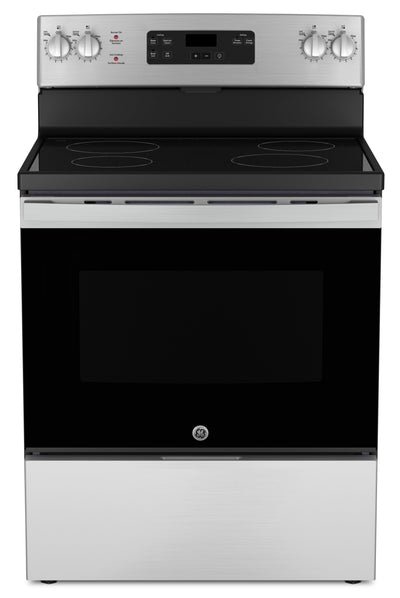 GE 5 Cu. Ft. Electric Range with Dual Bake Element and Certified Sabbath Mode - Stainless Steel - JC… | Cuisinière électrique GE de 5 pi³ avec élément de cuisson double et mode sabbat certifié - acier ino…