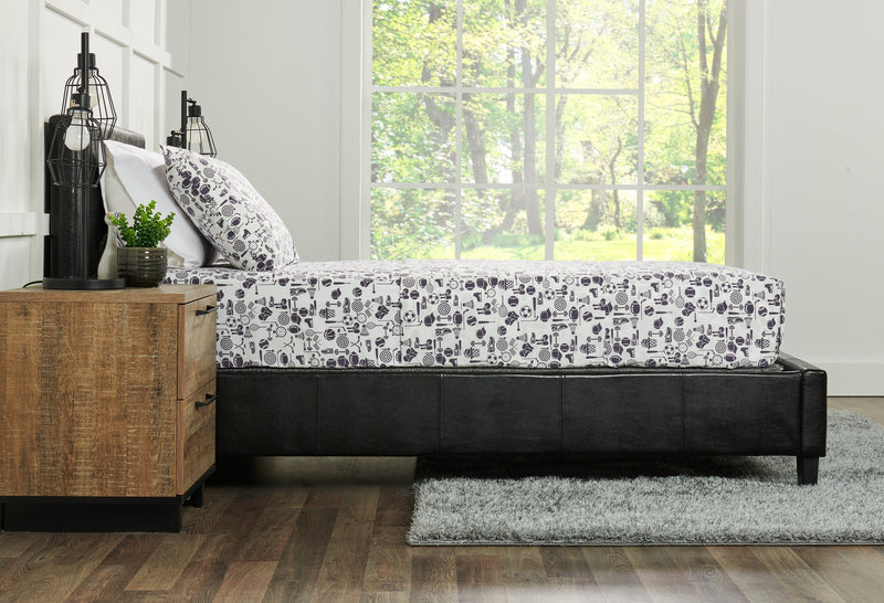 Ensemble de draps Joey 4 pièces en coton pour lit double