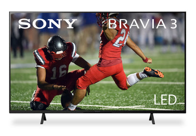 SONY 55" Bravia 3 LED 4K UHD Smart Google TV (K55S30) - 2024 Model | Téléviseur intelligent DEL SONY Bravia 3 UHD 4K de 55 po avec Google TVMC (K55S30) - modèle 2024