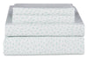 Ensemble de draps Mark 4 pièces de Kort & Co. pour très grand lit - bleu et blanc