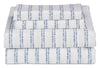 Ensemble de draps Stripe 4 pièces de Kort & Co. pour très grand lit - bleu et blanc