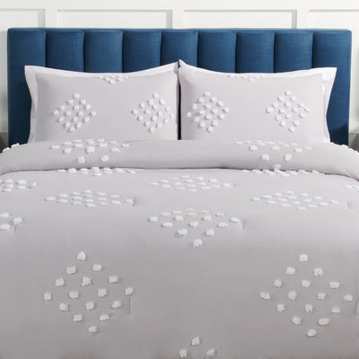 Lake 3-Piece Queen Comforter Set - Grey | Ensemble d’édredon Lake 3 pièces pour grand lit - gris