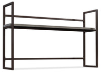 Crédence d’ordinateur Manhattan Gate de 65,98 po de qualité commerciale avec tablette - chêne mystique