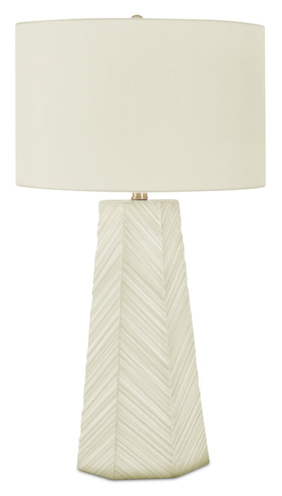29" White Ceramic Table Lamp|Lampe de table de 29 po en céramique blanche