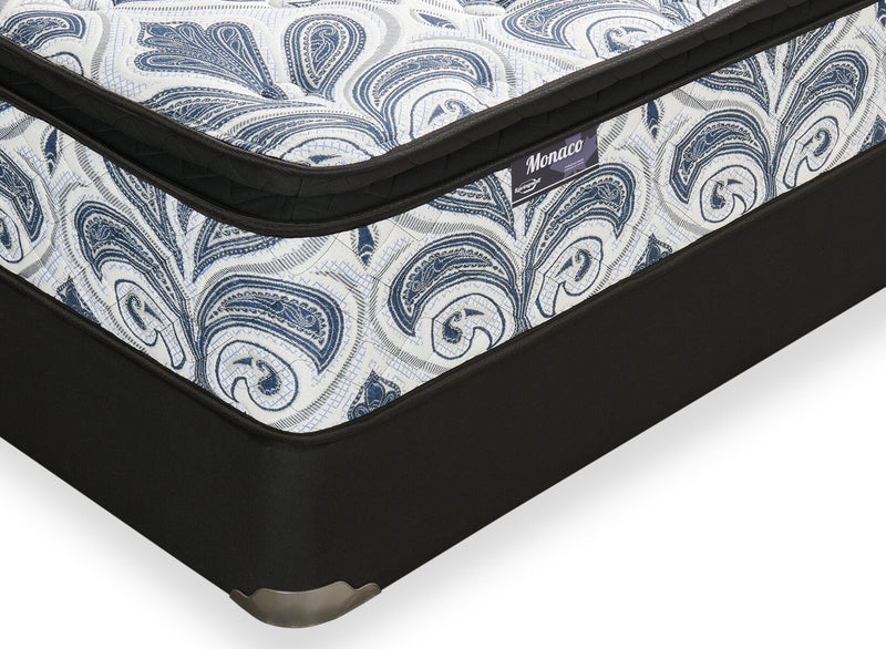 Ensemble matelas semi-ferme à plateau-coussin Monaco de Springwall pour lit simple