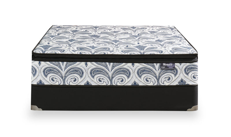 Ensemble matelas semi-ferme à plateau-coussin Monaco de Springwall pour lit simple